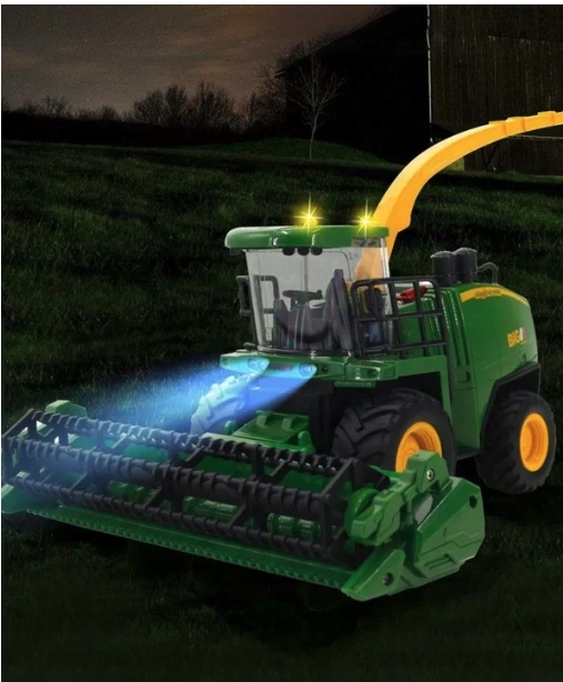 KOMBAJN ZDALNIE STEROWANY 2W1 DŹWIĘK ŚWIATŁA DYM PILOT RC