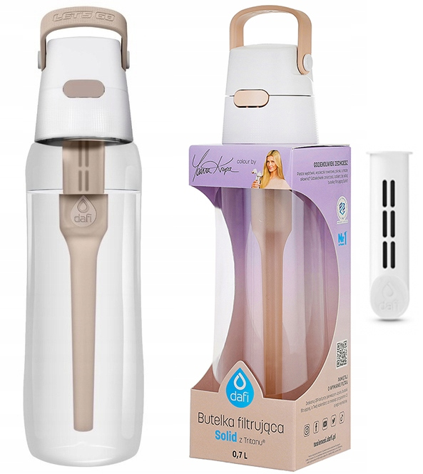 BUTELKA FILTRUJĄCA DAFI SOLID 0,7l cappuccino by Joanna Krupa