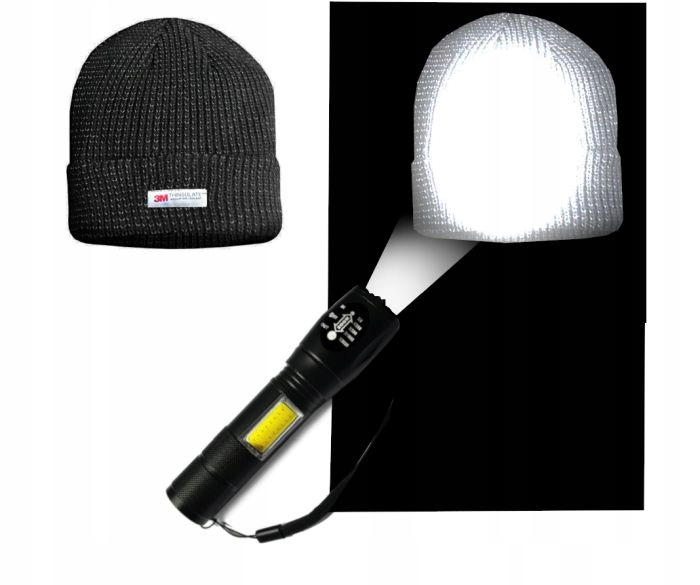 Czapka 3M Thinsulate uniwersalna odblask ocieplona