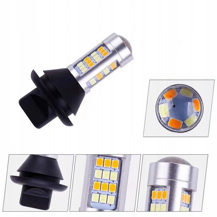 2W1 Światła DZIENNE I KIERUNKOWSKAZY LED DRL PY21W