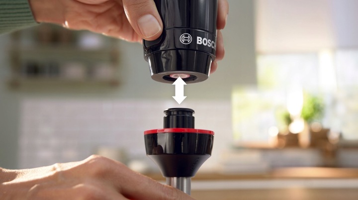 Blender ręczny Bosch MSM4B610 Mocny 1000W Stalowy Nóż QuattroBlade Pojemnik