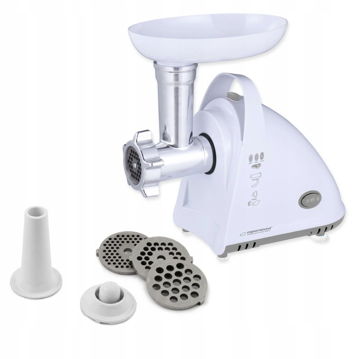 ELEKTRYCZNA MASZYNKA DO MIELENIA MIĘSA MOCNA 2000W 3 SITA DYSZA DO KIEŁBASY