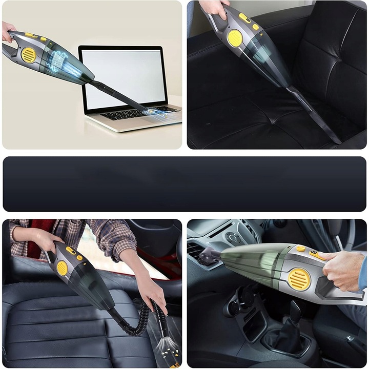 MOCNY ODKURZACZ SAMOCHODOWY RĘCZNY Z FUNKCJĄ PRANIA ZASYSA WODĘ 9.5KPA 120W