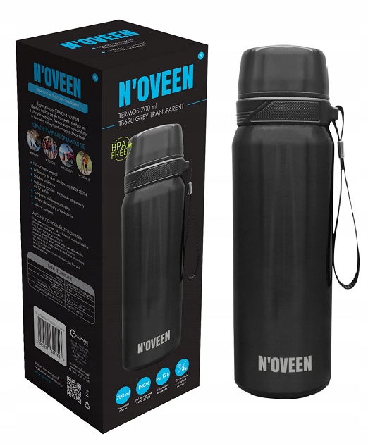 BIDON TERMOS BUTELKA KUBEK TERMICZNY Z UCHWYTEM NA KAWĘ HERBATĘ 700ML SITKO