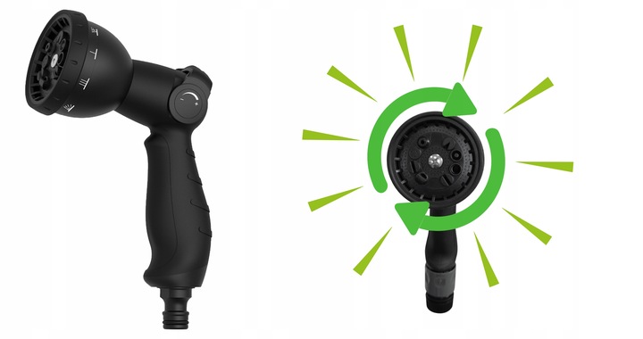 Zwijacz do wody HEVA wąż automatyczny ogrodowy 15m+1,5m pistolet zraszacz