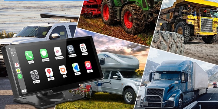 RADIO STACJA MULTIMEDIALNA ANDROID AUTO APPLE CARPLAY 2 KAMERY DVR KARTA 64