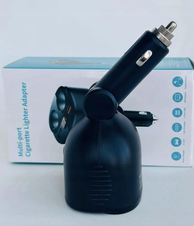 M.Tacho Rozgałęźnik/Rozdzielacz USB 12/24V|2 x USB|2 x zaplnicz|1 x USB-C