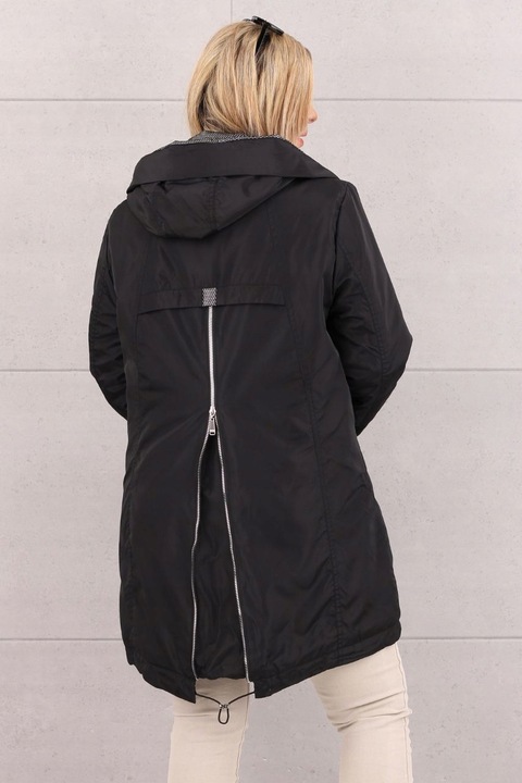 KURTKA DAMSKA PRZEJŚCIOWA Z KAPTUREM MODNA OVERSIZE DUŻE ROZMIARY