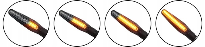 KIERUNKOWSKAZY LED MOTOCYKLOWE QUADA SKUTERA MOTORU M10 DYNAMICZNE QUAD