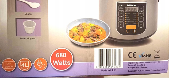 Parowar Multicooker Daewoo DMC-22SB