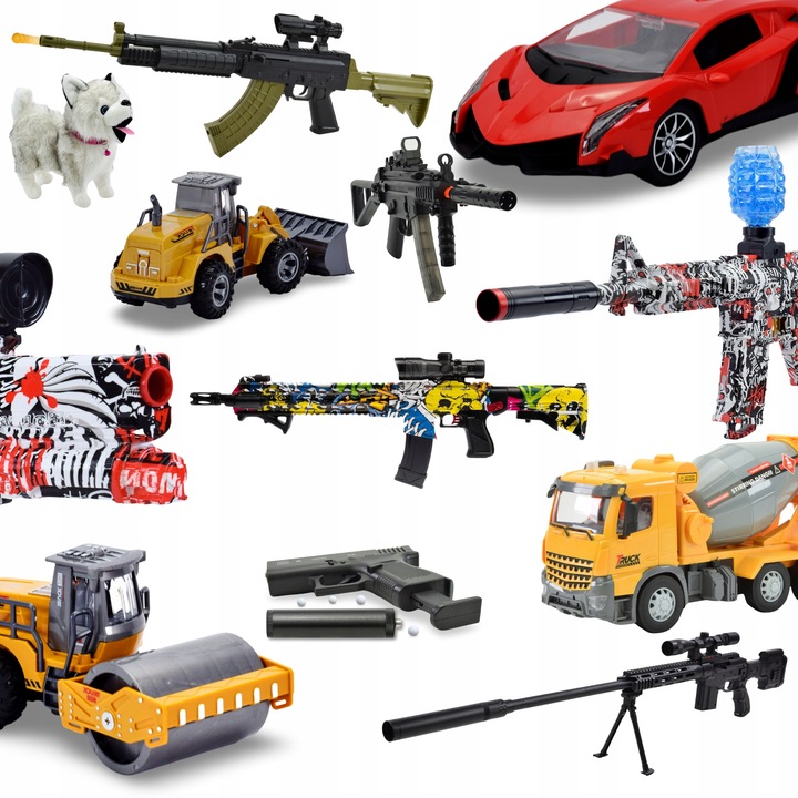 KARABIN PISTOLET NA KULKI ŻELOWE WODNE WIELKI AUTOMATYCZNY ORBEEZ ZESTAW