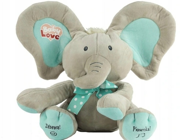 SŁONIK A KUKU INTERAKTYWNY mówi i śpiewa po polsku MADEJ miętowy