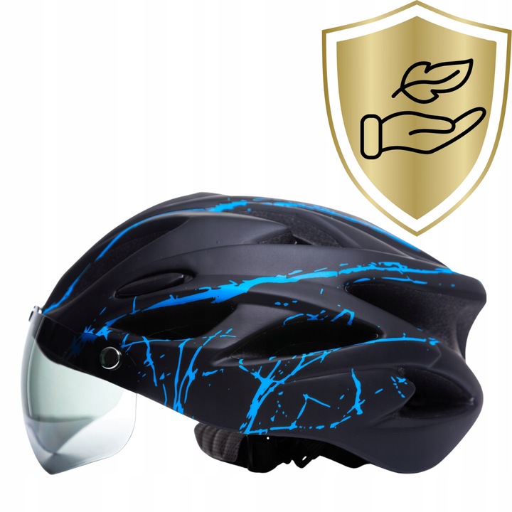 KASK ROWEROWY męski damski LEKKI REGULOWANY 54-62 cm z okularami 2 RODZAJE