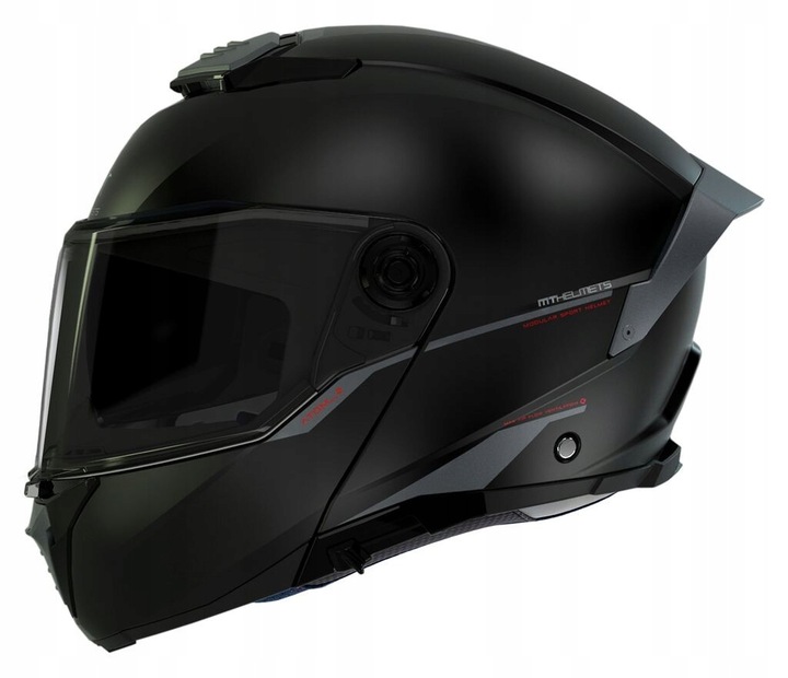 KASK MOTOCYKLOWY SZCZĘKOWY MT HELMETS ATOM 2 SV SOLID BLACK MATT NA PREZENT