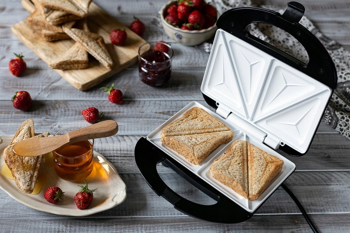 Opiekacz Do Kanapek Toster Ceramiczny Sandwich Do Chrupiących Tostów 850 W