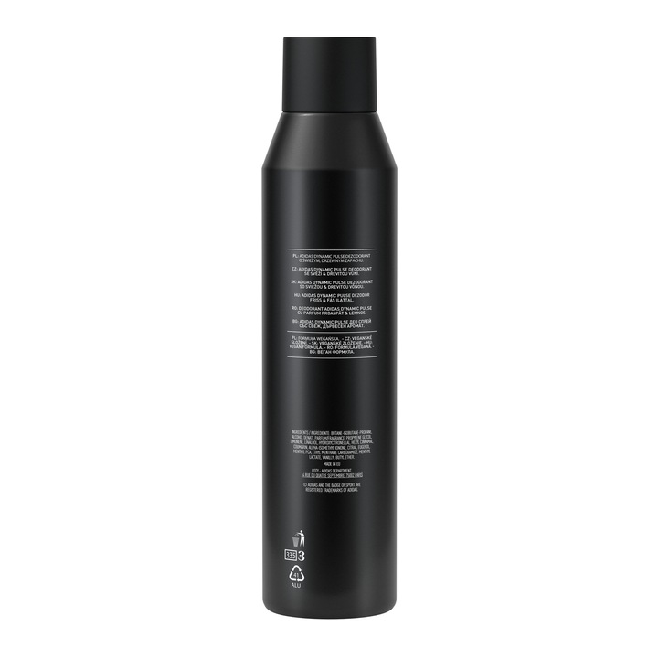 ADIDAS DYNAMIC PULSE DEZODORANT W SPRAYU DLA MĘŻCZYZN 250 ML