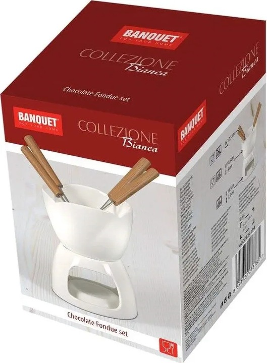 FONDUE DO CZEKOLADY z widelczykami Collezione Bianca founde