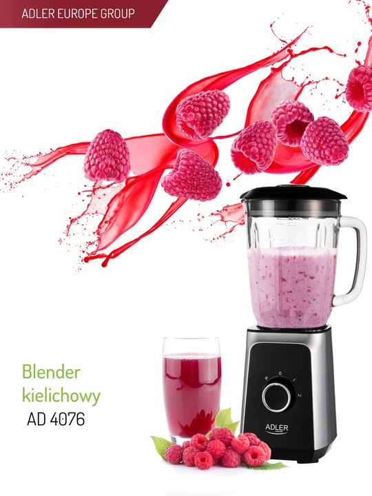 BLENDER KIELICHOWY ROBOT MIKSER 1000W ADLER AD4076