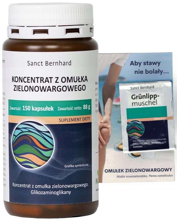 Omułek Zielonowargowy Sanct Bernhard 150 k | 500mg + gratis