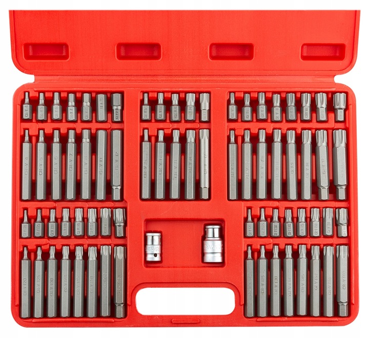 ZESTAW KLUCZE TORX SPLINE RIBE IMBUS x74 Redats