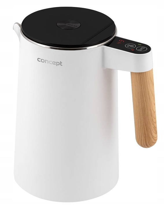 Czajnik elektryczny CONCEPT RK3300 1,5L regulacja temperatury biały 2200W
