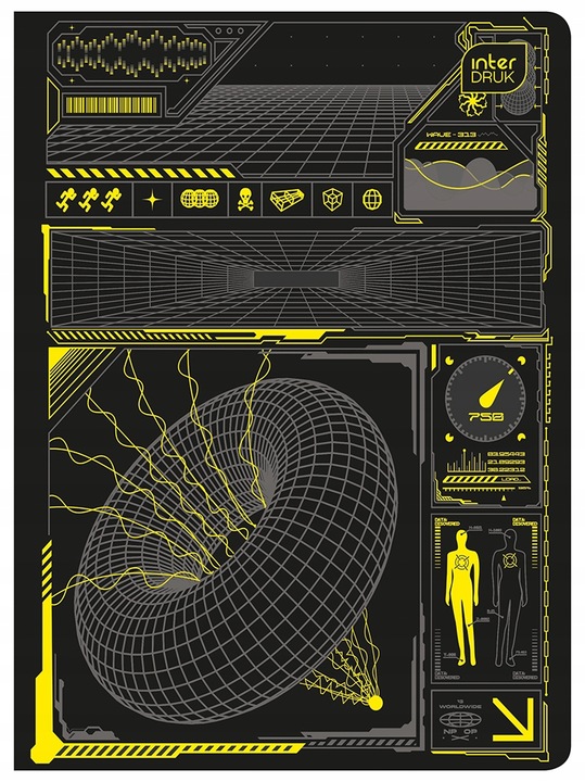 Zeszyt A5 60k # Interdruk mix wzorów 10szt 492