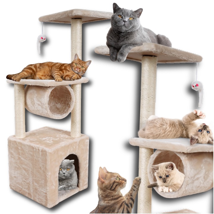 Drapak dla kota duży wysoki drzewko domek budka legowisko słupek mysz walec