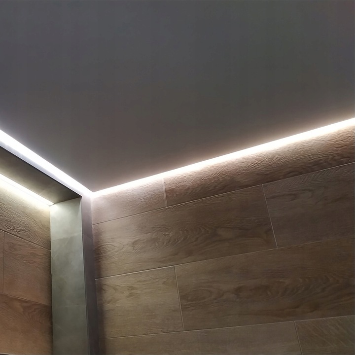 Profil 23х37mm dystansowy LED do sufitów z GK (biały)