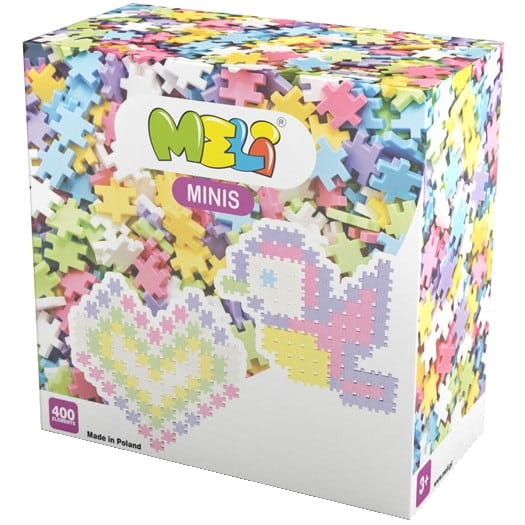 KLOCKI KONSTRUKCYJNE Dla Dzieci Wafle MELI Minis Pastel 400 elementów