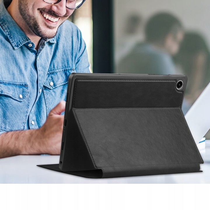 ETUI Z KLAPKĄ DO SAMSUNG GALAXY TAB A9+ PLUS POKROWIEC ELEGANCKI FUTERAŁ
