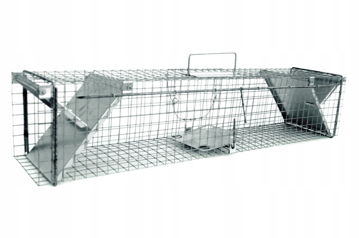 PUŁAPKA ŻYWOŁAPKA NA KUNY NORKI KLATKA 82x17x20