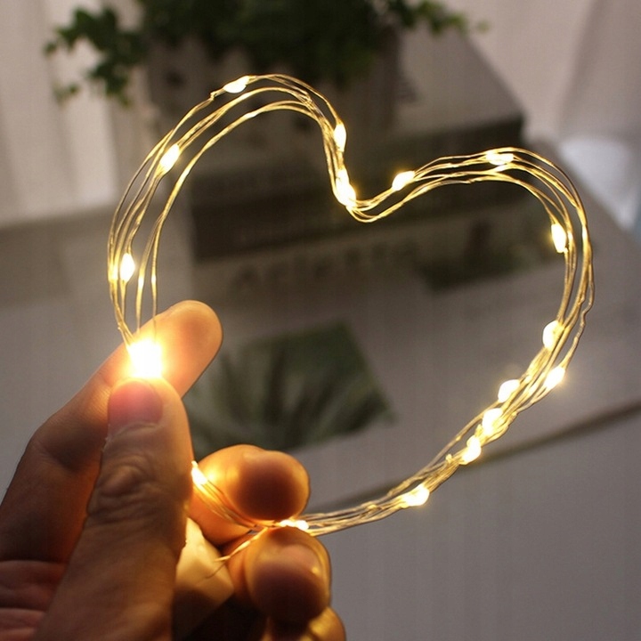 MIKRO LEDY DRUCIKI 20 LED białe ciepłe komplet 10szt z bateriami