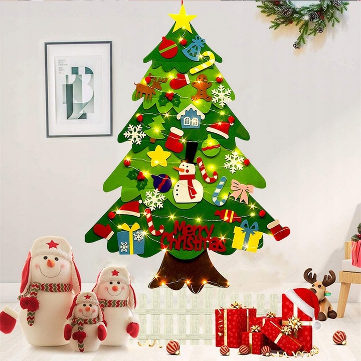 Choinka FILC RZEPY Święta dzieci + LED 100 cm