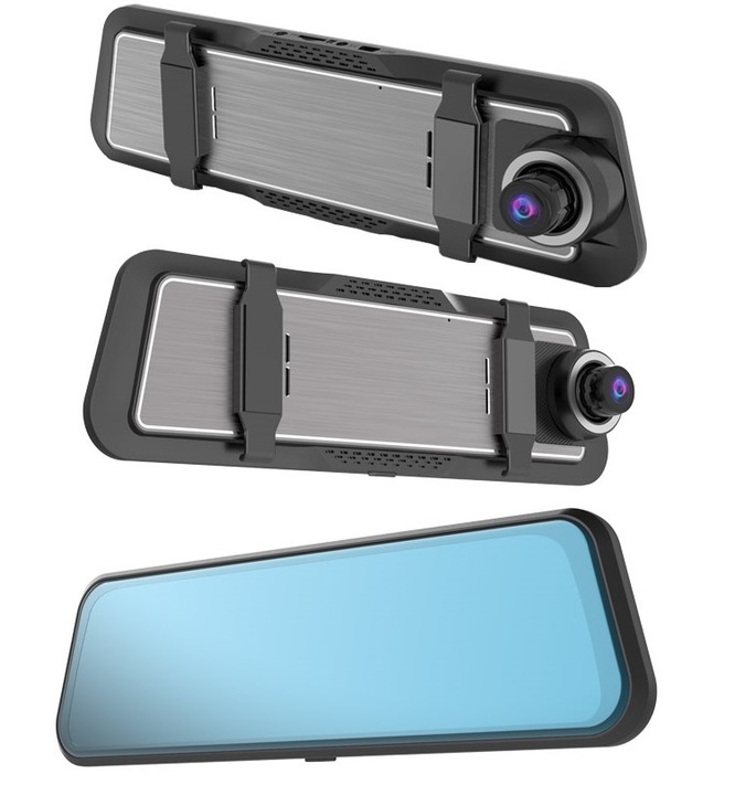 Wideorejestartor w lusterku z kamerą cofania samochodowa 2w1 WIF APLIKACJA