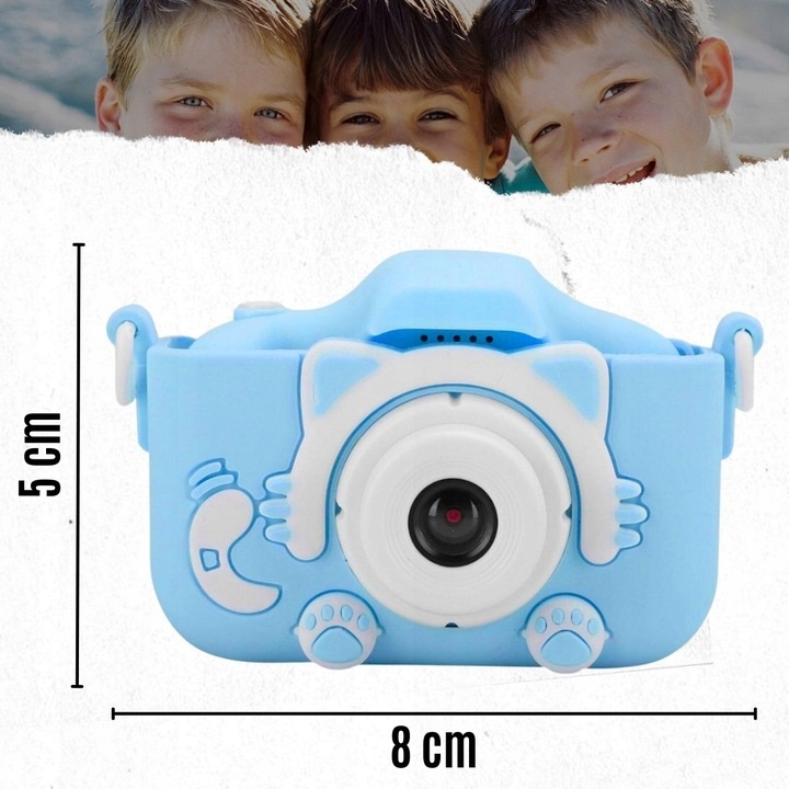 Aparat cyfrowy fotograficzny dla dzieci KOTEK gry prezent zabawa kamera