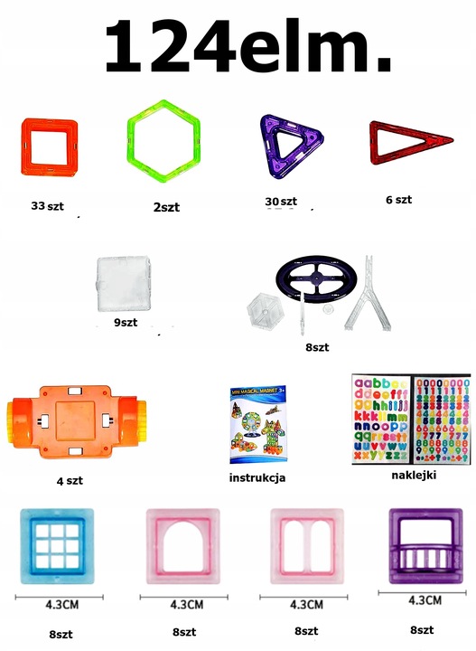 Klocki Magnetyczne – Buduj Zamki, Pojazdy I Wymyślne Konstrukcje!