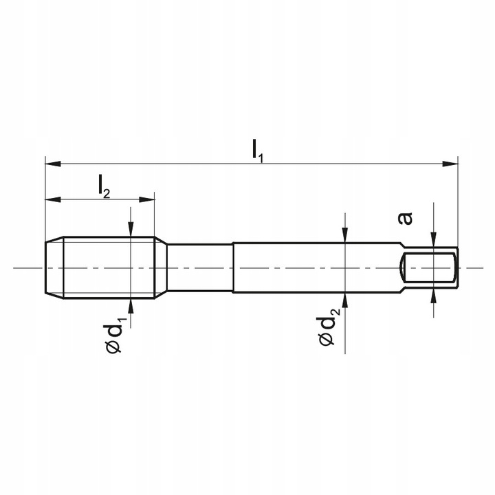 Kpl gwintowników DIN-352/3 M12 ISO2(6H) HSS