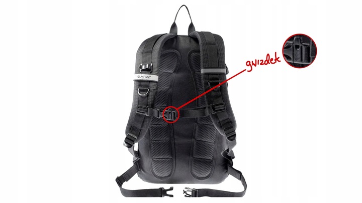 Plecak turystyczny trekkingowy szkolny pojemny pokrowiec wodoszczelny 20l