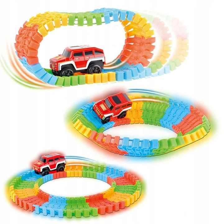 MAGICZNY TOR SAMOCHODOWY ŚWIECĄCY 200 el AUTO MOST GLOW TRACKS