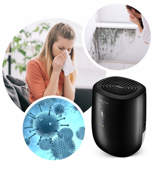 POCHŁANIACZ WILGOCI SMART 800ml OSUSZACZ POWIETRZA CICHY 30W AUTOMATYCZNY