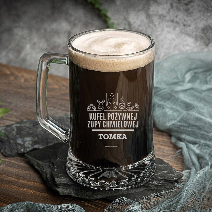 Kufel do piwa z grawerem 500 ml PREZENT DLA NIEGO