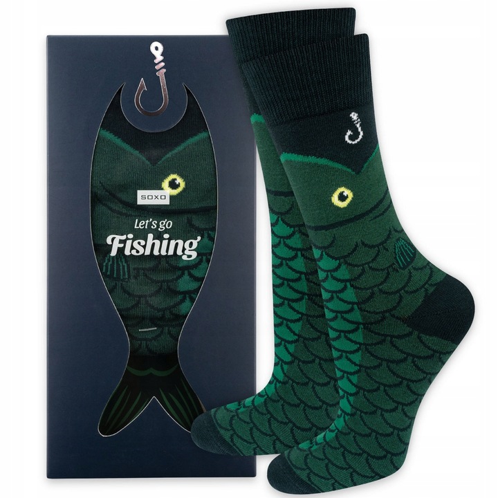 Śmieszne SKARPETKI RYBY SOXO PREZENT dla FACETA na WALENTYNKI r. 40-45