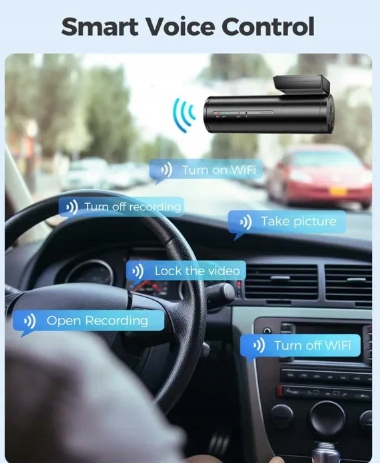 Azdome m300s wideorejestrator 4k uhd przód tył gps głos g-sensor