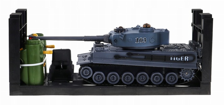 DUŻY ZESTAW Bitwa CZOŁGÓW Na Pilota R/C 2w1 Tiger Vs T-34 1:28 Dźwięki