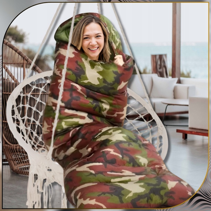 Śpiwór zimowy dziecięcy turystyczny puchowy wojskowy dla dziecka ultralekki