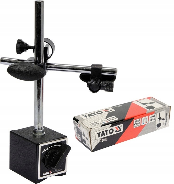 CZUJNIK ZEGAROWY 0-10MM bicia + STATYW MAGNETYCZNY CZUJNIKA ZEGAROWEGO Yato