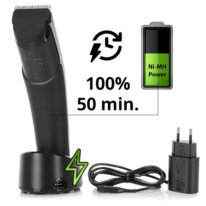 MASZYNKA GOLARKA DO WŁOSÓW BRAUN SERIES 7 HC7390LSP Ni-MH + STAND + NASADKI