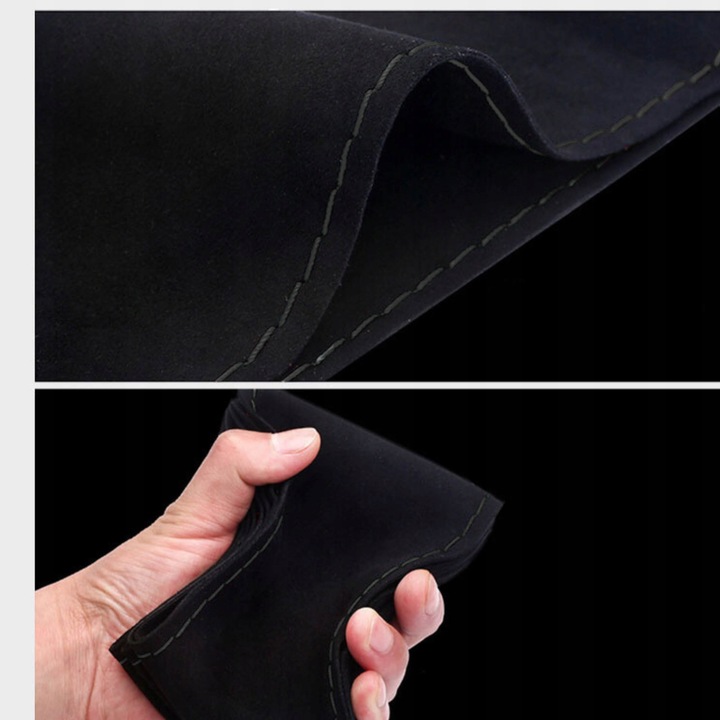 POKROWIEC NA KIEROWNICĘ ALCANTARA ZAMSZOWY Z Jednego Kawałka DO OBSZYCIA