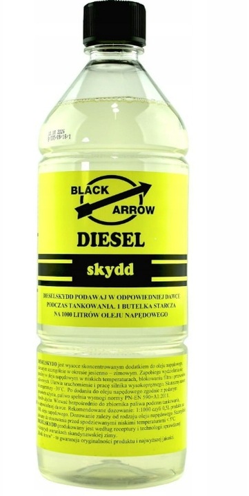 DEPRESATOR DIESLA oleju napędowego ropy ON BLACK ARROW DIESEL SKYDD 1L -39C
