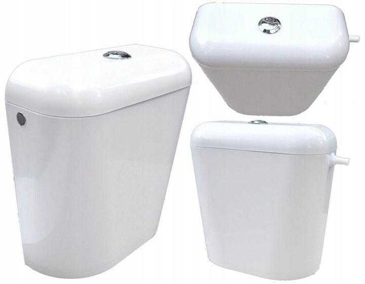 Spłuczka Zbiornik do Kompakt WC dolnopłuk 3/6 litr zawory w komplecie